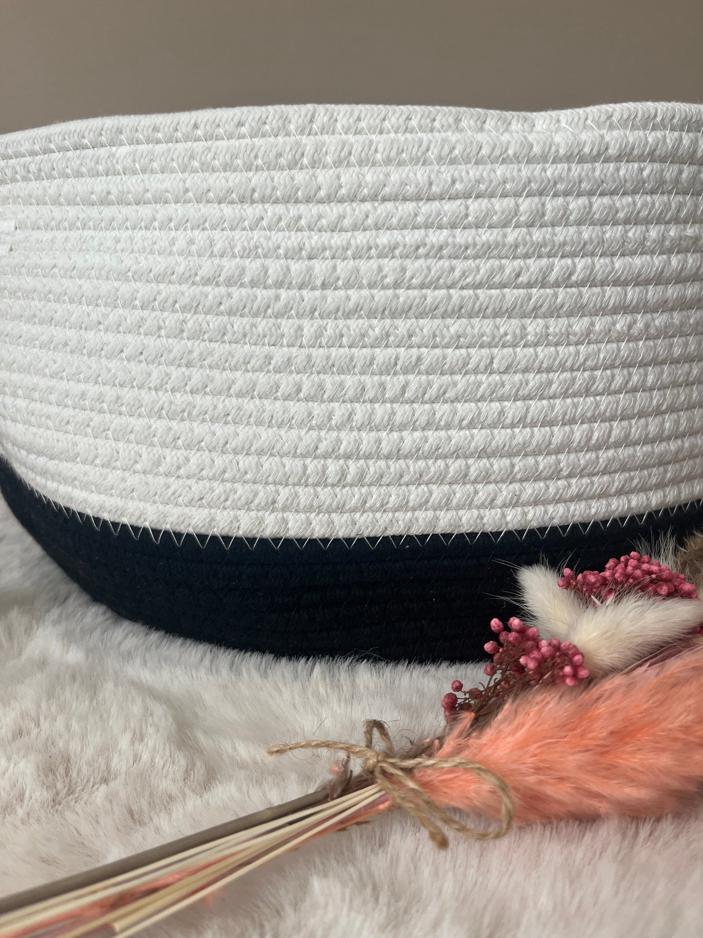 Le Grand Panier "Coton Neige" – L'Allié de votre Organisation ✨