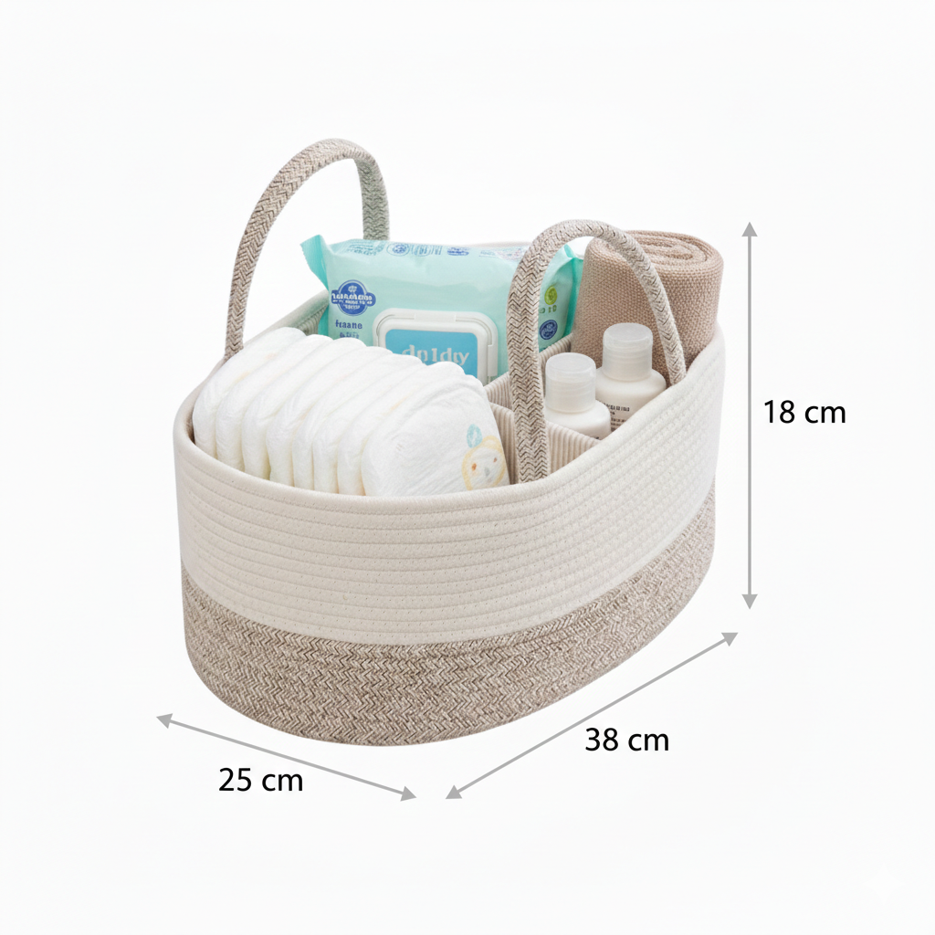 Panier Organisateur Chic & Multi-usage (Bébé, Maquillage, Rangement)