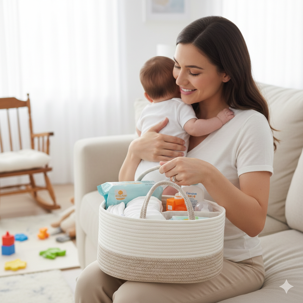 Panier Organisateur Chic & Multi-usage (Bébé, Maquillage, Rangement)